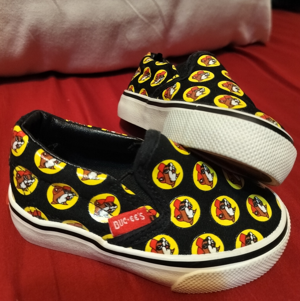 Kids Black Slip-On Shoes